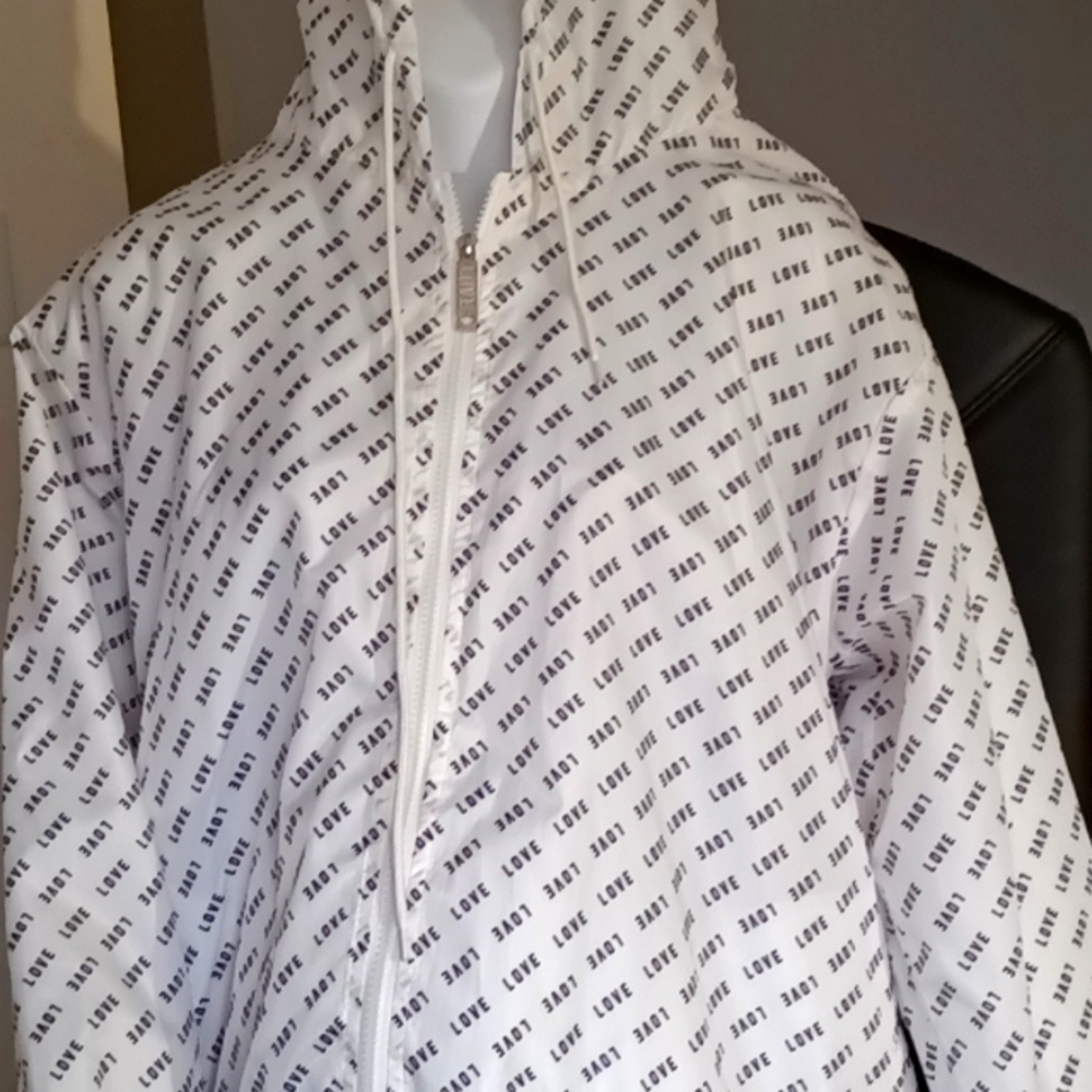 Love Hooded+( Lightweight lined ) jacket  sz 1X $4 - Picture 2 of 11